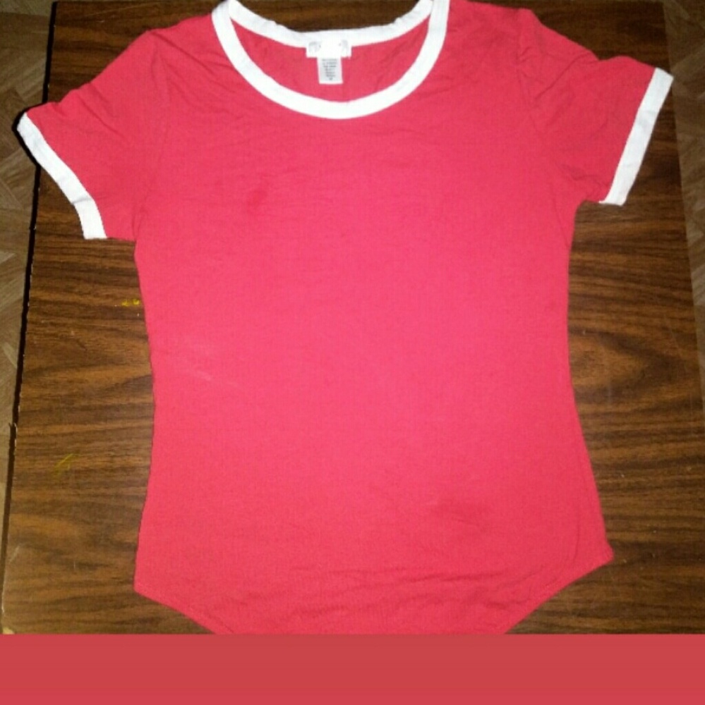 Red & White One Piece Shirt